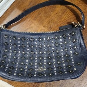 Coach purse with flowers